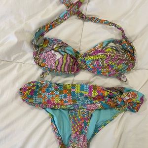 Trina Turk Bikini.  Size 6 bottom size 8 top